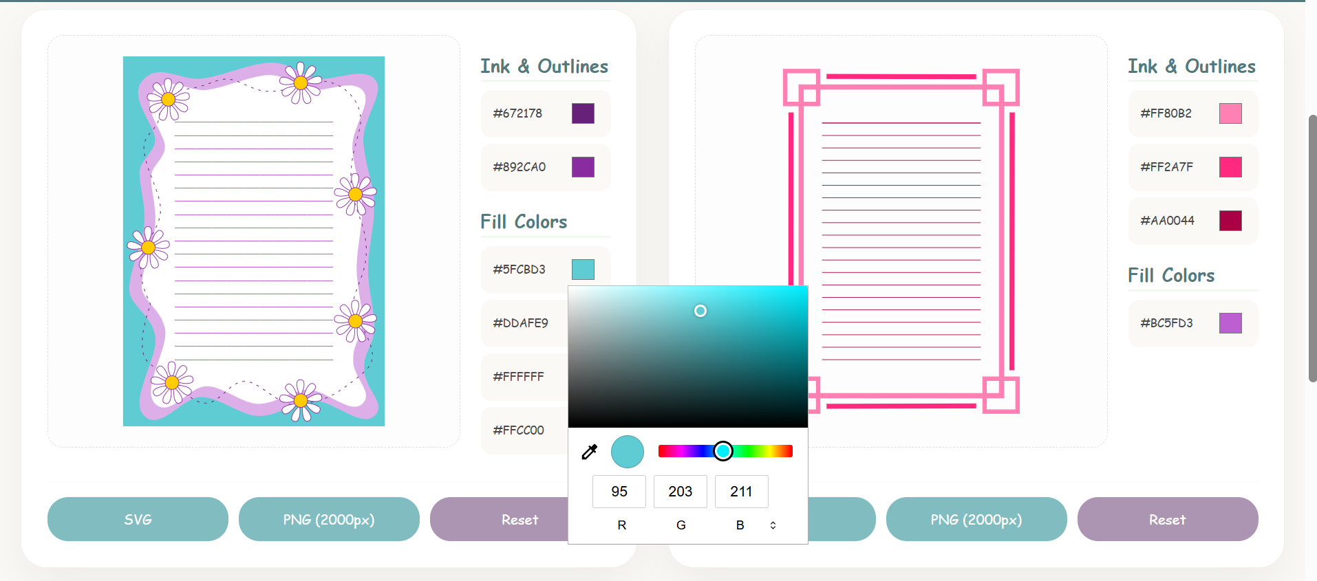 Stationery Customiser